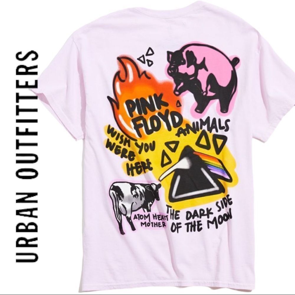 NEW Pink Floyd Urban Outfitters UO Animals Graffiti Tee Shirt T-Shirt M L XL